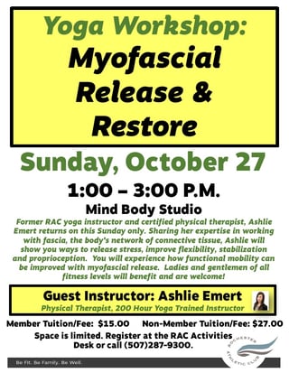 5 - Myofascial Release and Restore Flyer