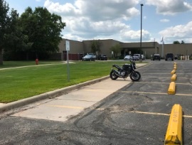 Motorcycle Parking Horizontal Parking Photo