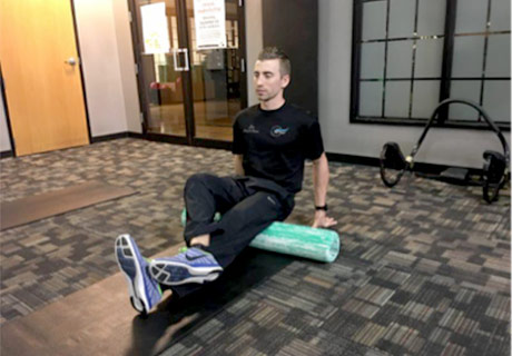 Jon on foam roll